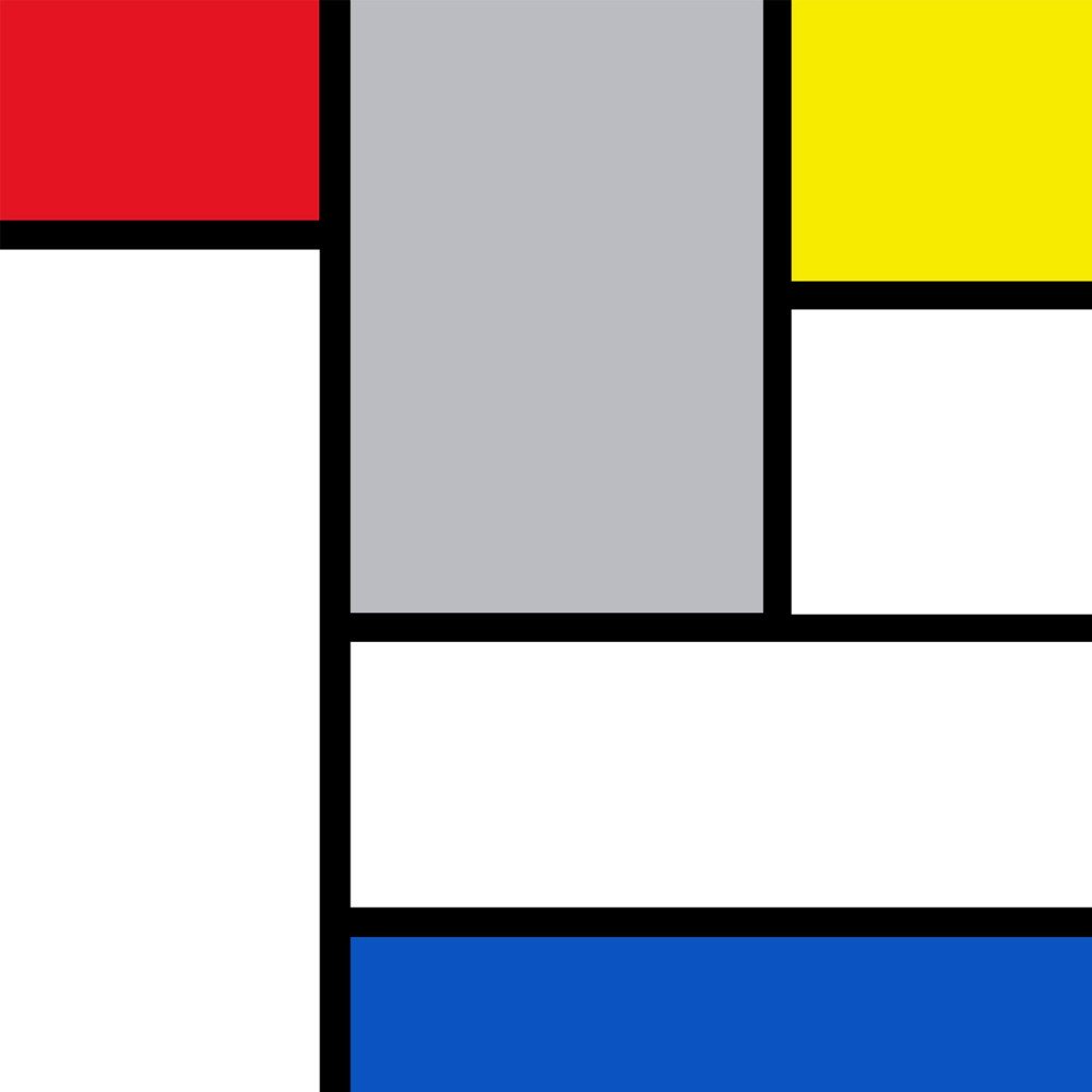 Mondrian Pattern Pop Art Modern Canvas Wall Art